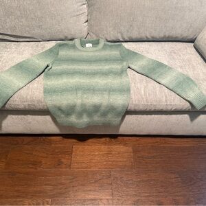 H&M Men's Green Gradient Crewneck Sweater Size S